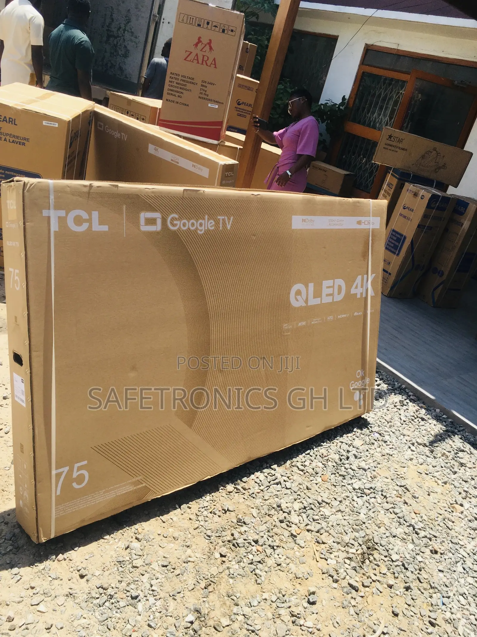 Reliable and Affordable P635 75 Inches Glossy QLED TCL Tv