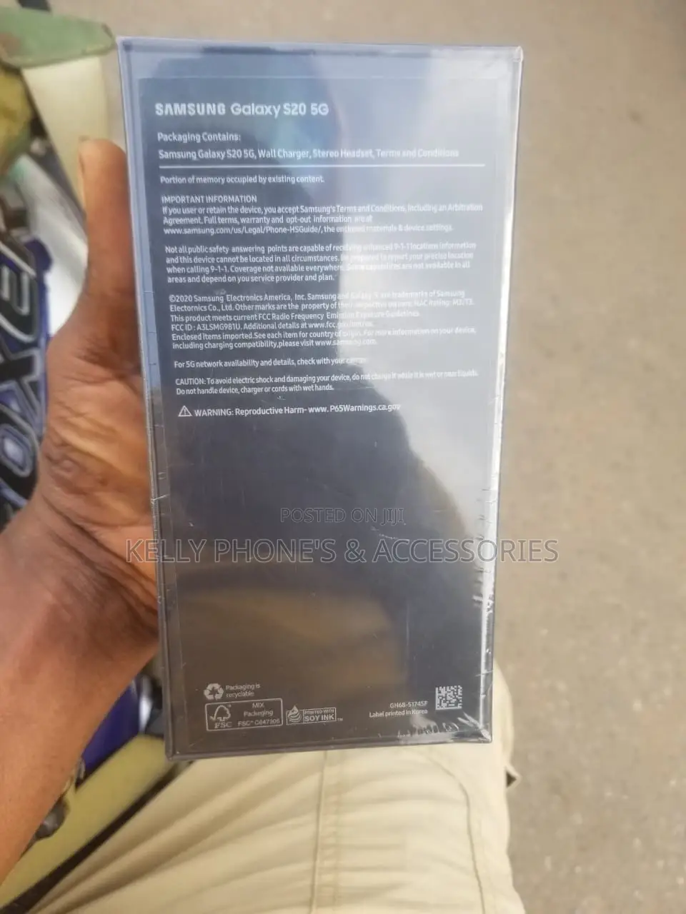 New Samsung Galaxy S20 128 GB Black