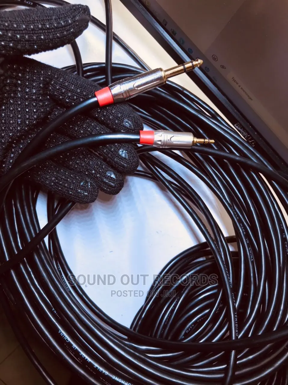Durable Thick Cables 3.5mm Jack to 6.5mm Jack TRS Cables