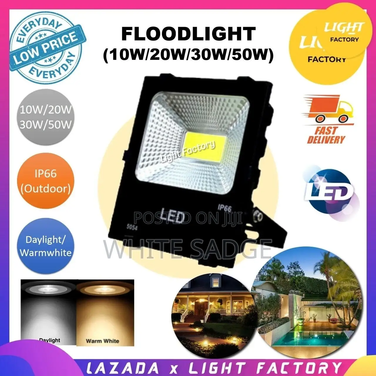 Flood Light 30watts / 50watts/100watts
