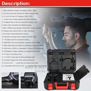 Autel Mv480 Industrial Borescopehd Digital Inspection Camera