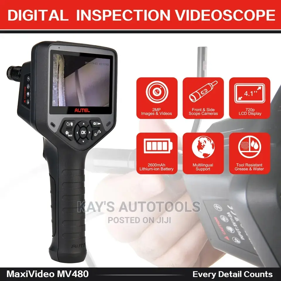 Autel Mv480 Industrial Borescopehd Digital Inspection Camera