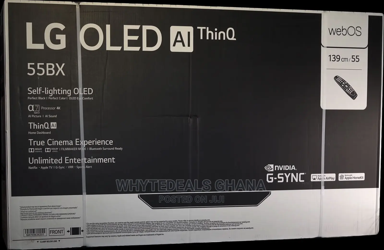 LG - 55" Class BX Series OLED UHD Smart Webos TV 2023