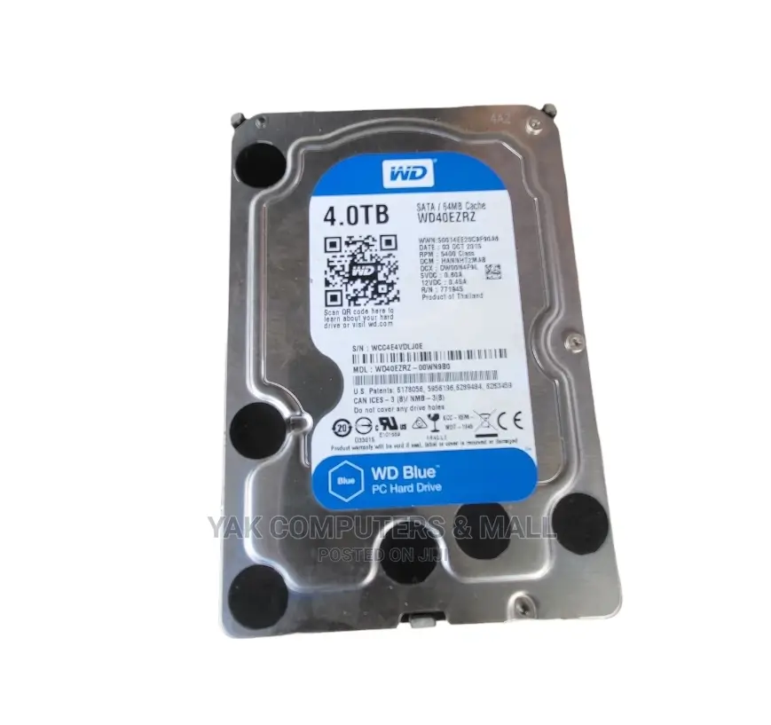 4tb Wd Blue Hard Disk for Pc, Cctv,