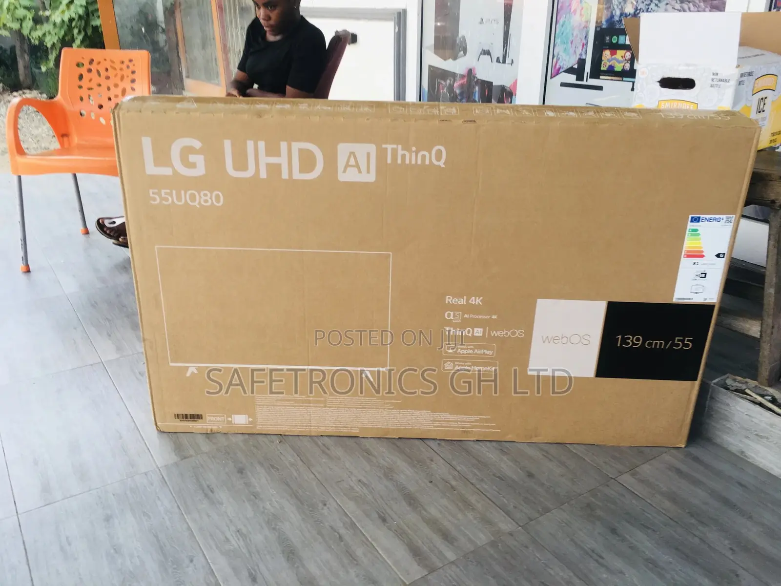 Smart UQ80 LG 55 Inches LED Glossy UHD Tv