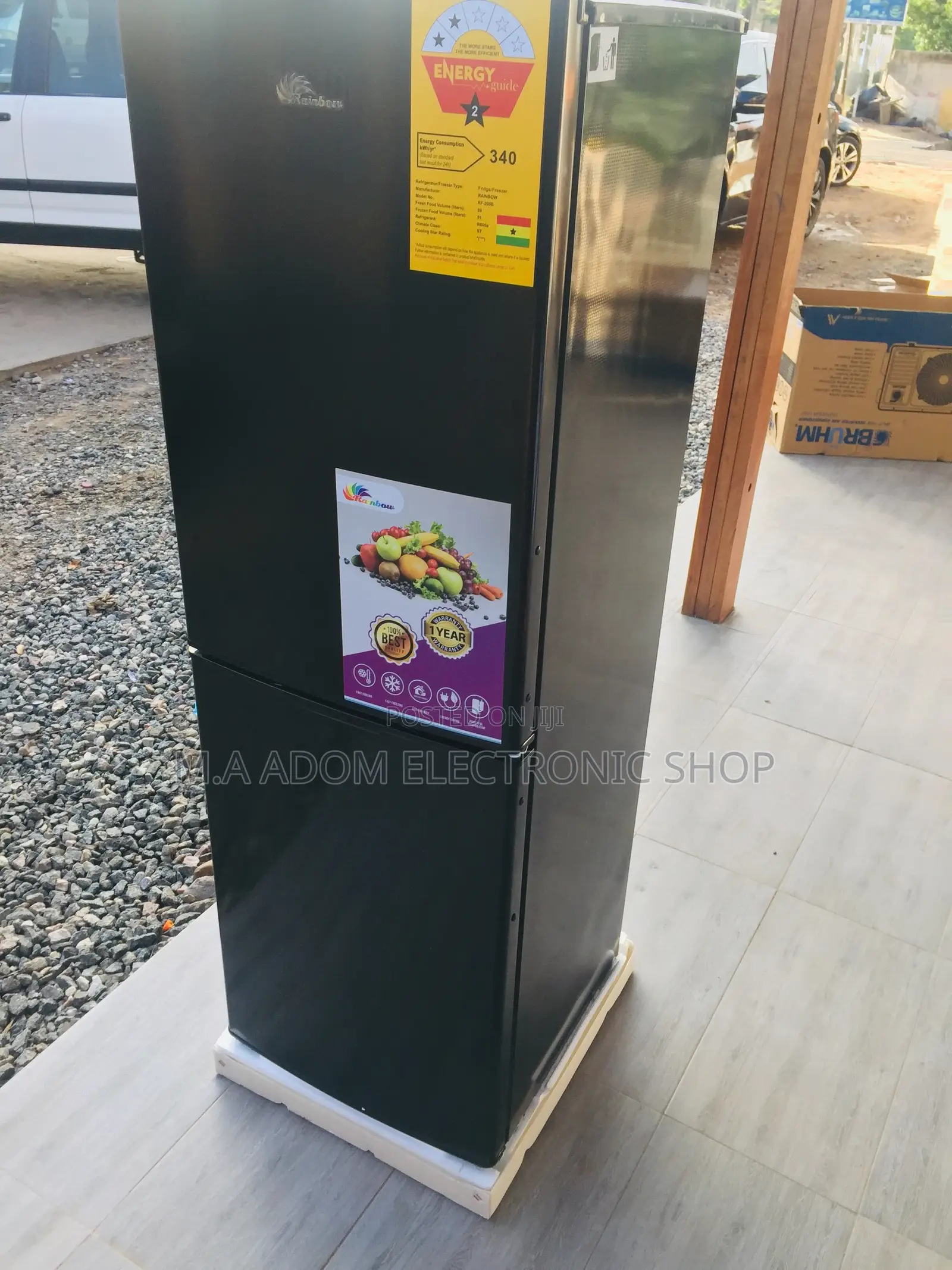 Discover Elegant Rainbow 200B Bottom Freezer Fridge