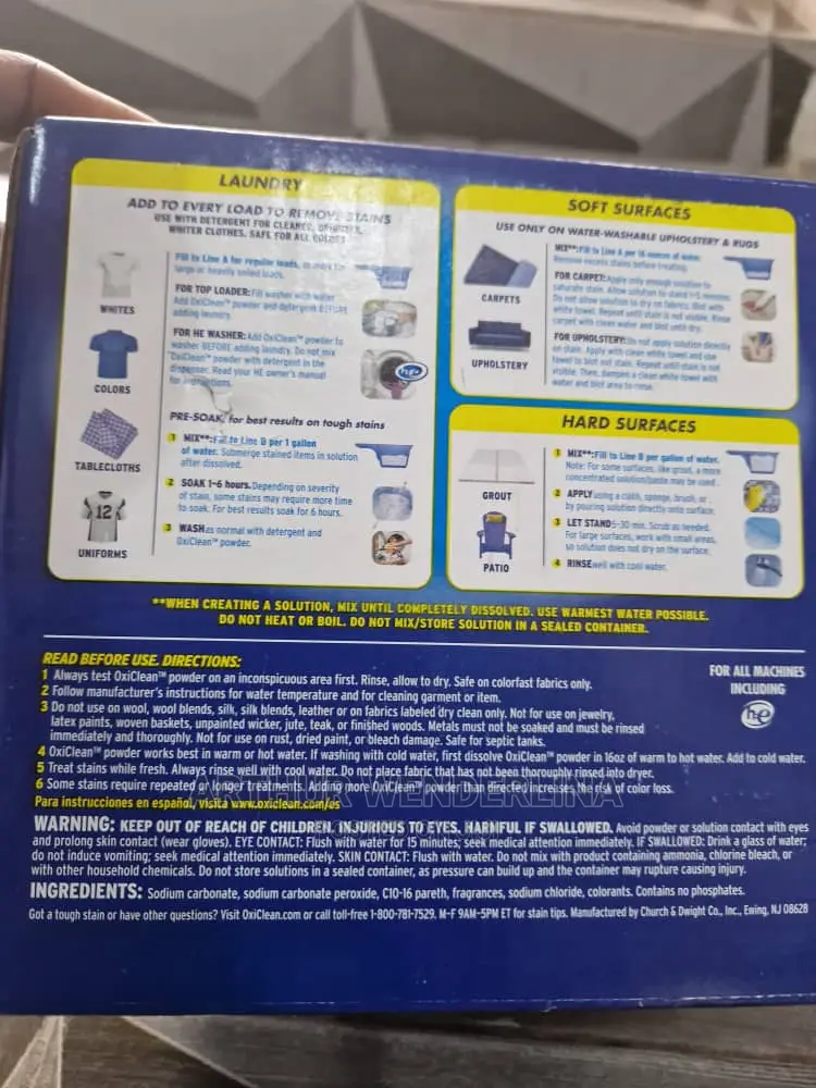 Oxiclean Versatile Stain Remover Powder