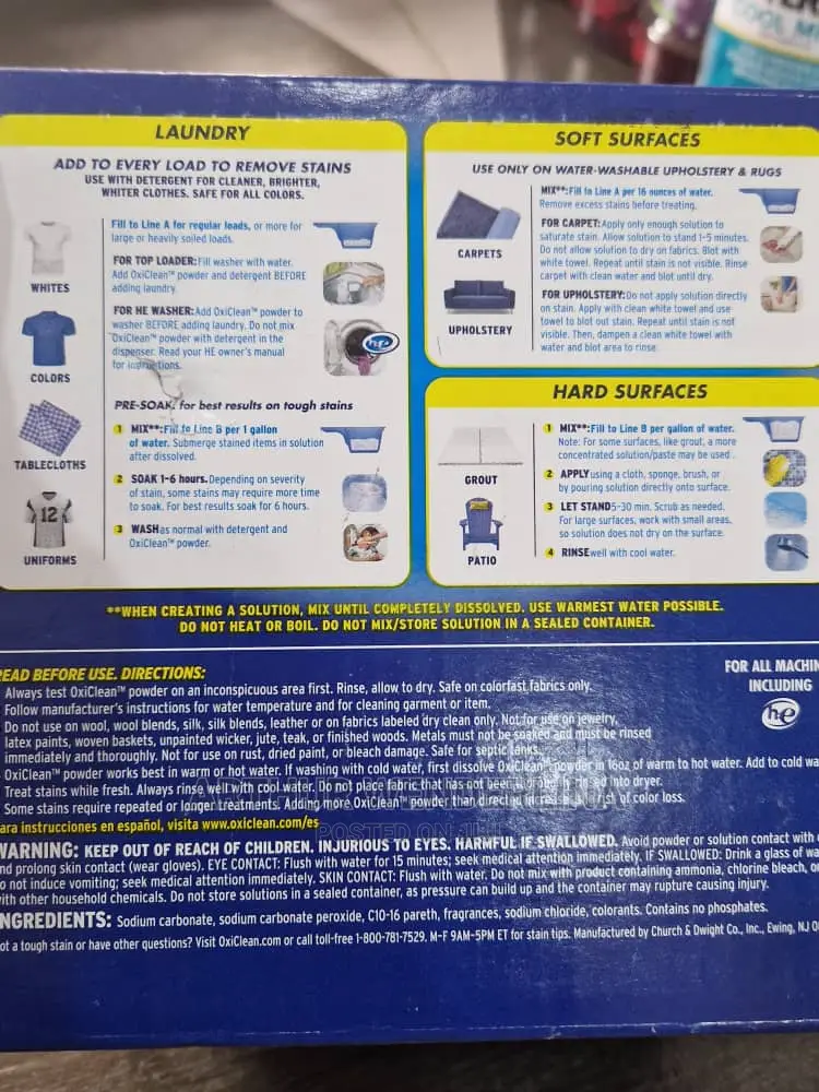 Oxiclean Versatile Stain Remover Powder