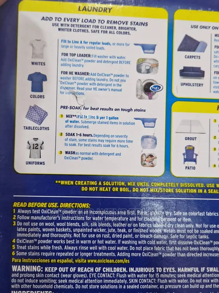 Oxiclean Versatile Stain Remover Powder