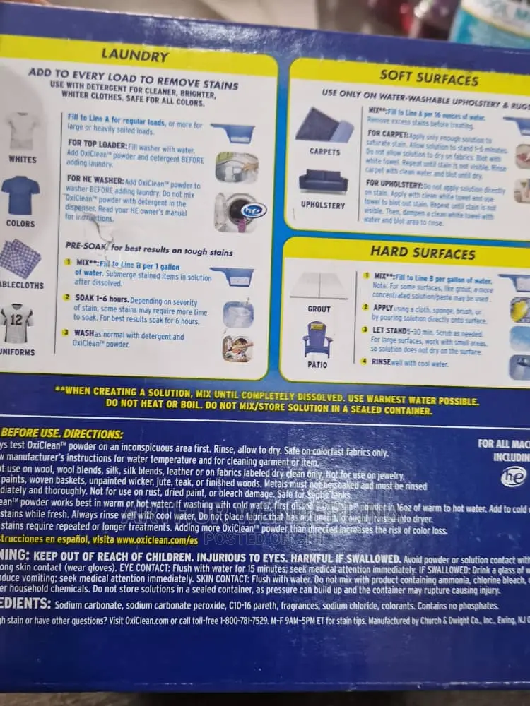 Oxiclean Versatile Stain Remover Powder