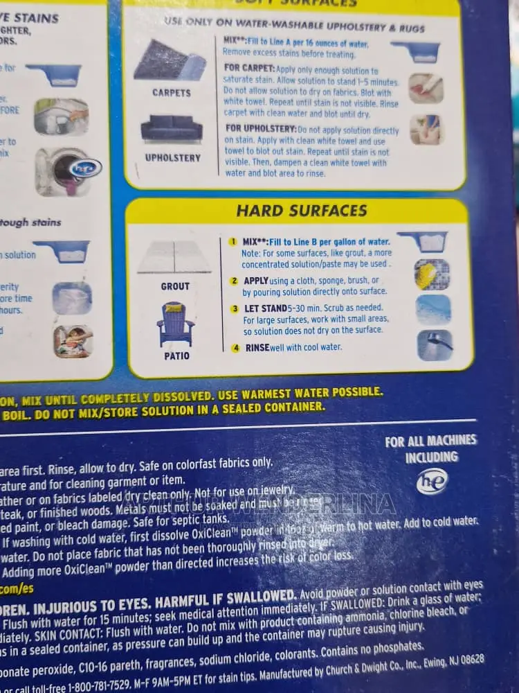 Oxiclean Versatile Stain Remover Powder
