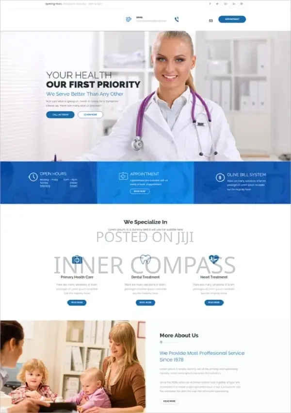 Professional Medical Healthcare Website Design