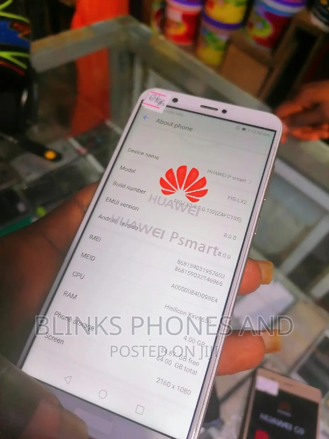 New Huawei P Smart 64 GB Black