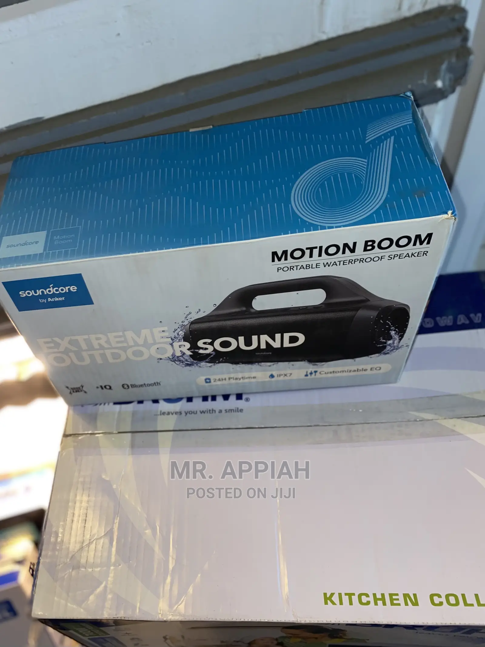 Budget-Friendly Sound Core Motion Boom  Bluetooth Speaker.