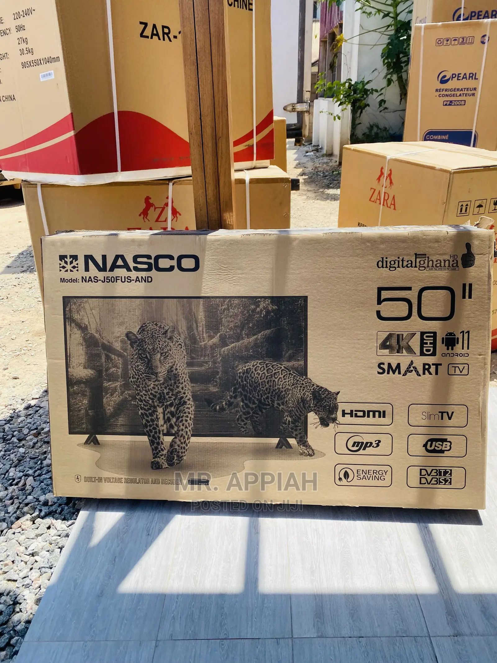 Quality Yet Affordable Nasco 50” Uhd Smart Tv(Black).