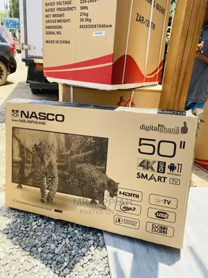 Quality Yet Affordable Nasco 50” Uhd Smart Tv(Black).