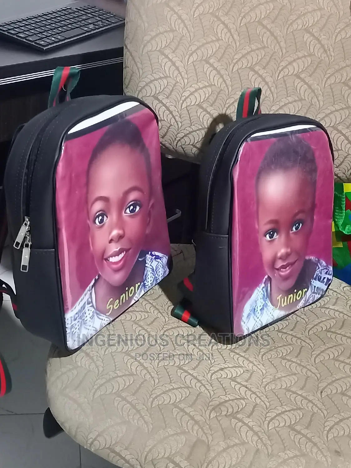 Picture Customised Kids School Bags.