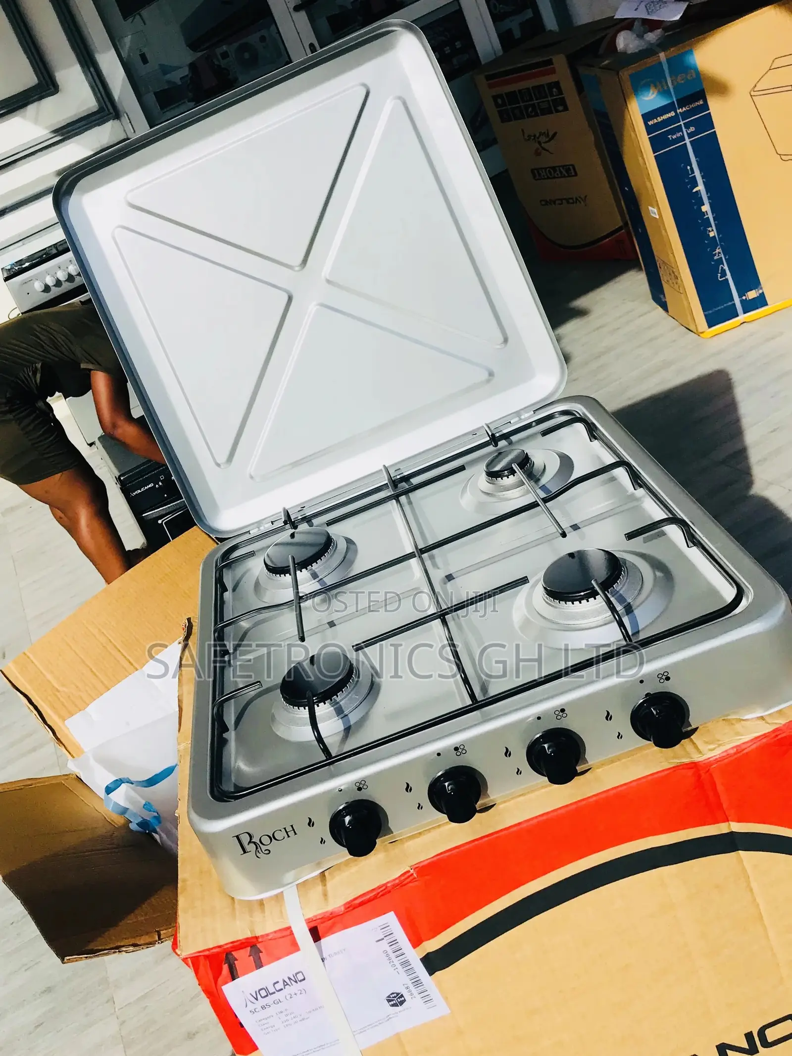 Roch Metallic 4 Gas Burner Reliable Stove