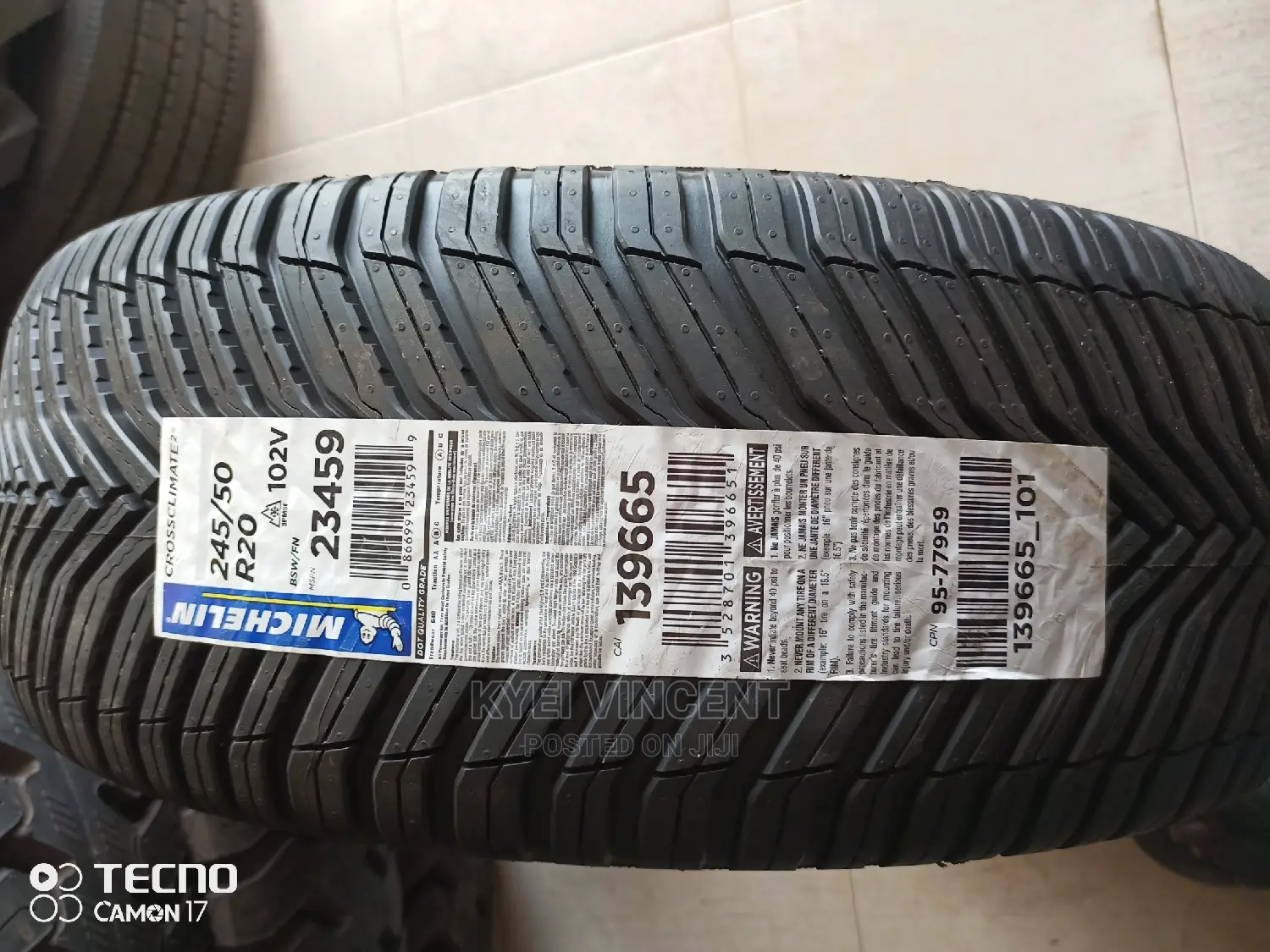 Original Michelin Tyre 245-50-20 for Sale