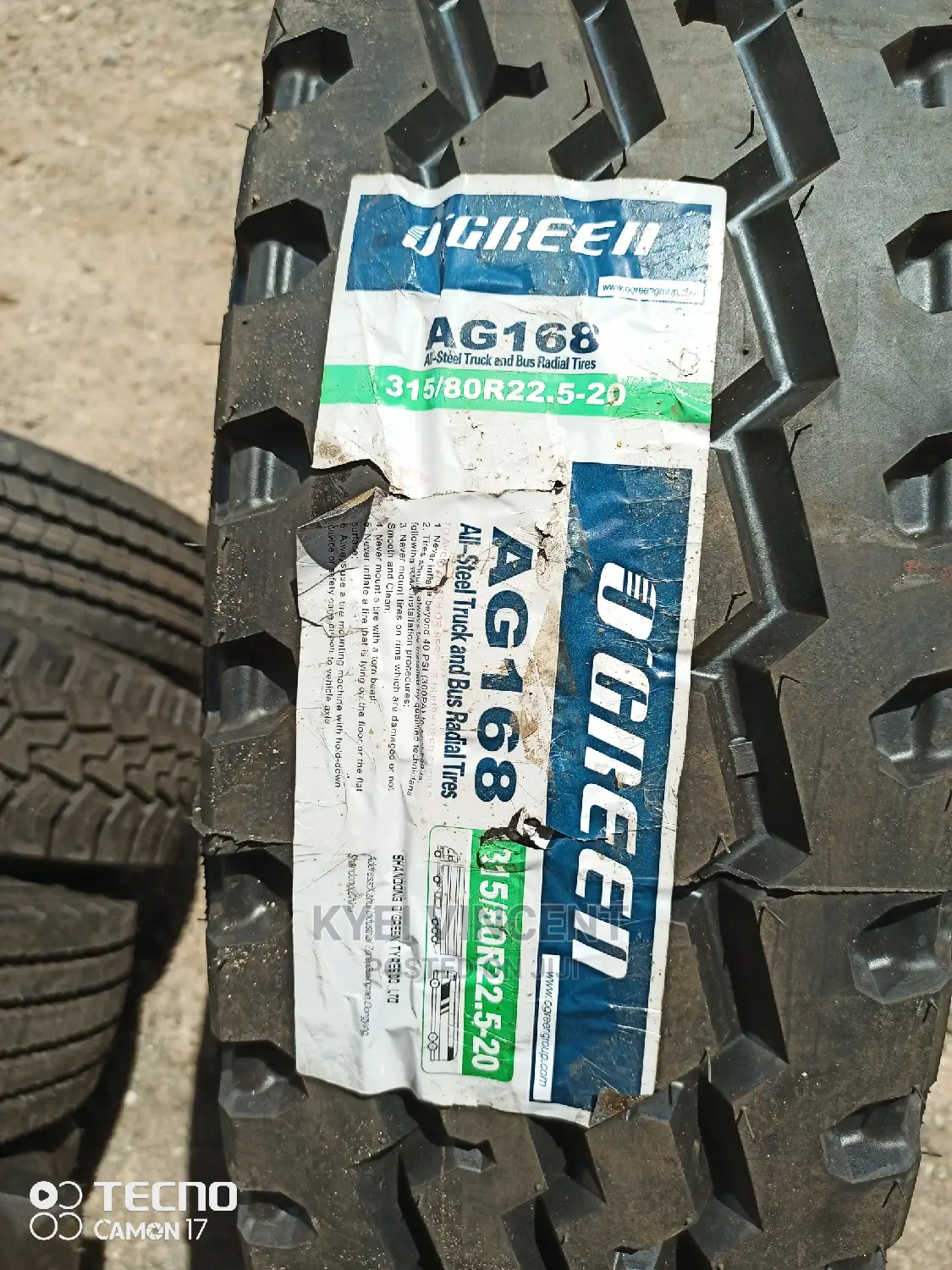 O Green Truck Tyre 315-80-22.5