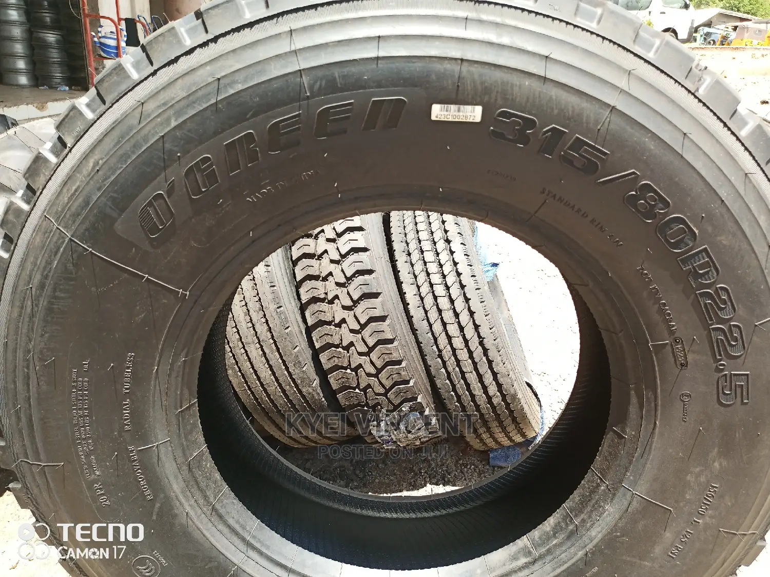 O Green Truck Tyre 315-80-22.5