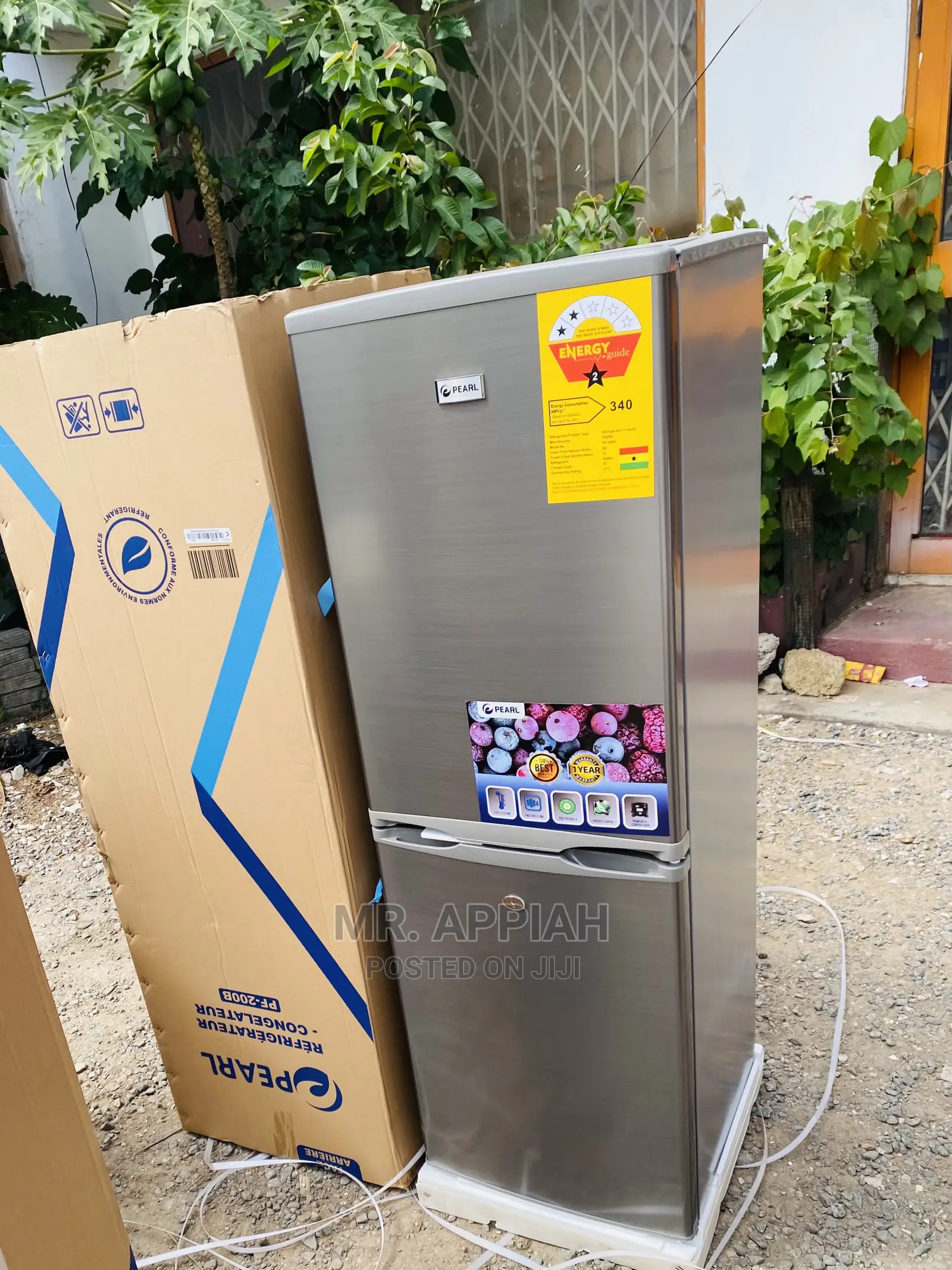 Fast Chilling Pearl Double Door Refrigerator(PF-200 B) 