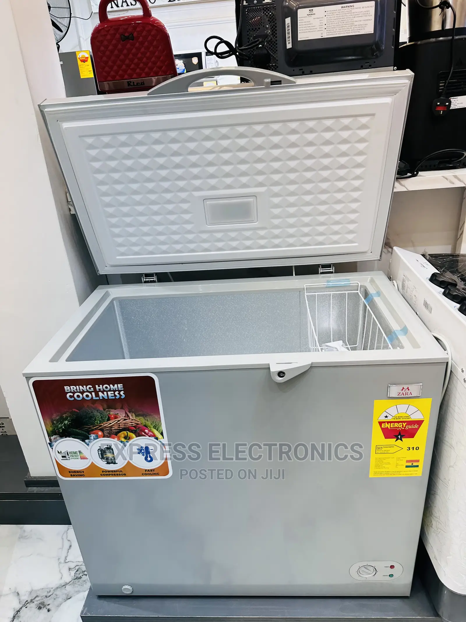 Astonish New Grey Zara Chest Freezer Single Door 200L