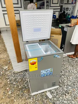 Lovely  Chest Freezer Single Door 100L Grey Color