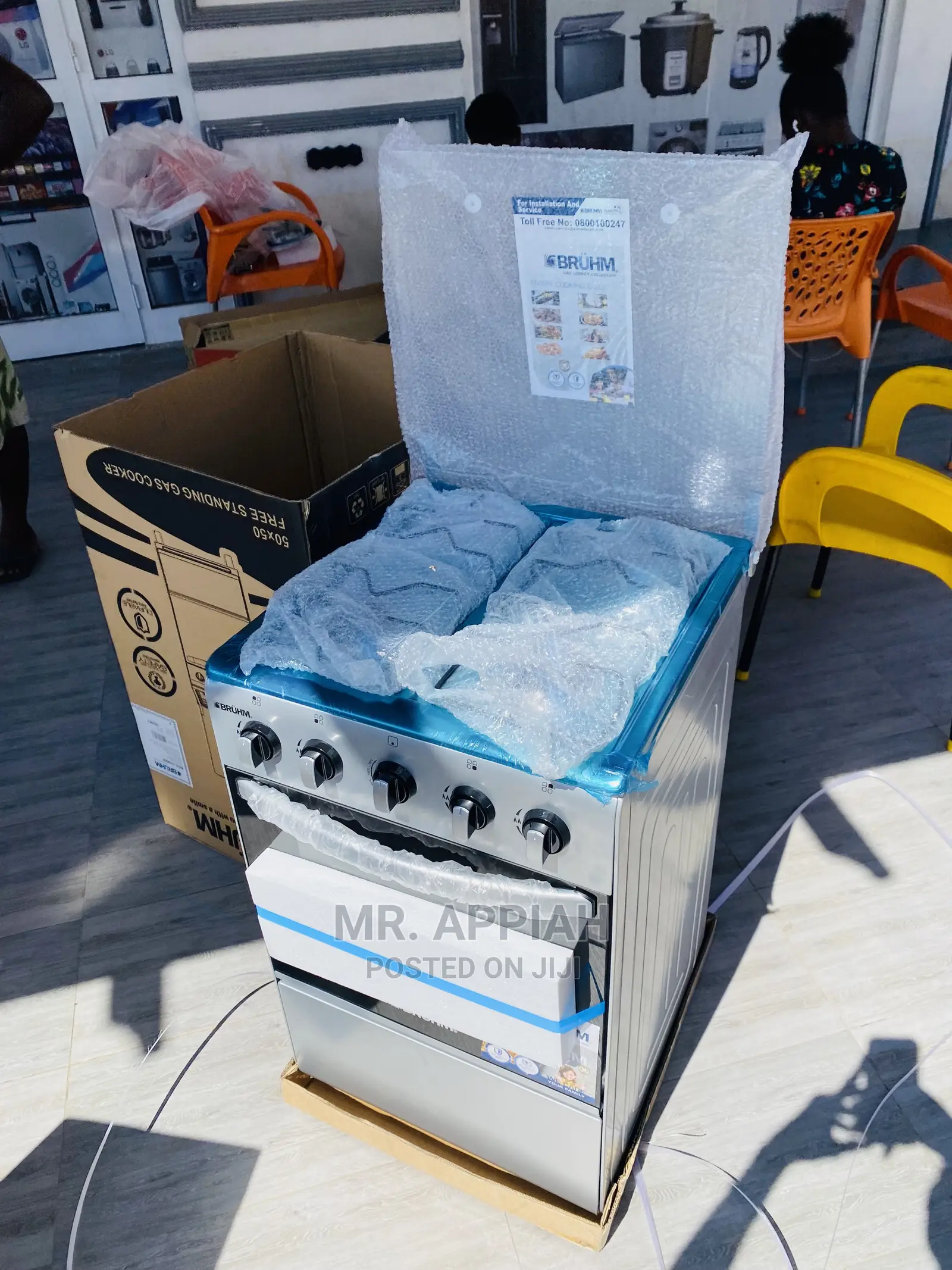 (5540 IF)Lovely  Bruhm Oven Grill 4 Gas Burner(50*50cm) 