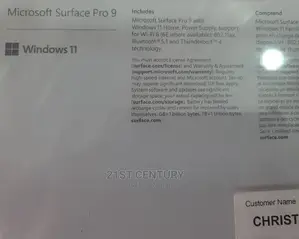 New Laptop Microsoft Surface Pro 9 32GB Intel Core I7 SSD 1T