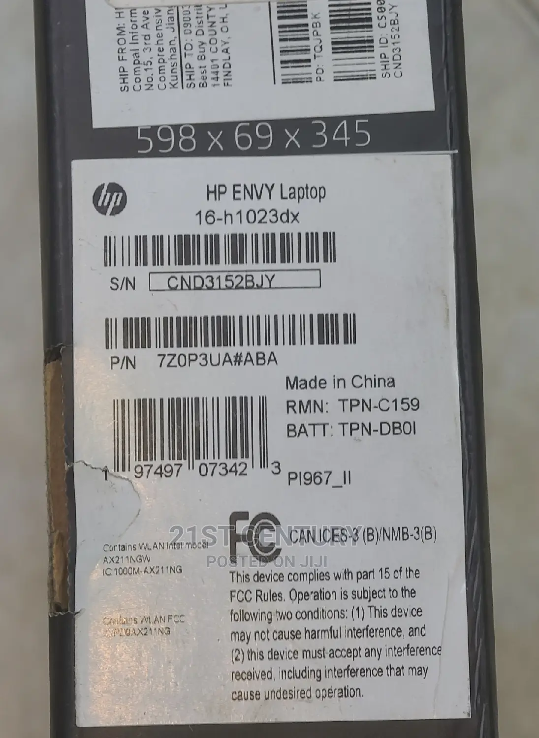 New Laptop HP Envy 17 16GB Intel Core i9 SSD 1T