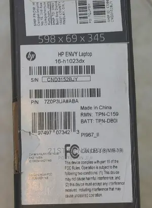 New Laptop HP Envy 17 16GB Intel Core i9 SSD 1T