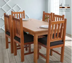 Dining Set 6 Seater (Dark or Light Finish.) Wooden