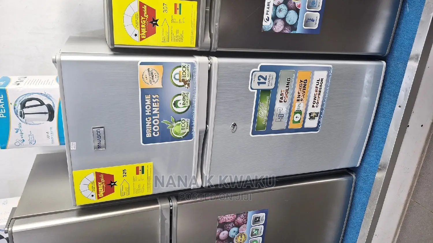 *Top Freezer_nasco Nasf2-14 Double Door Fridge