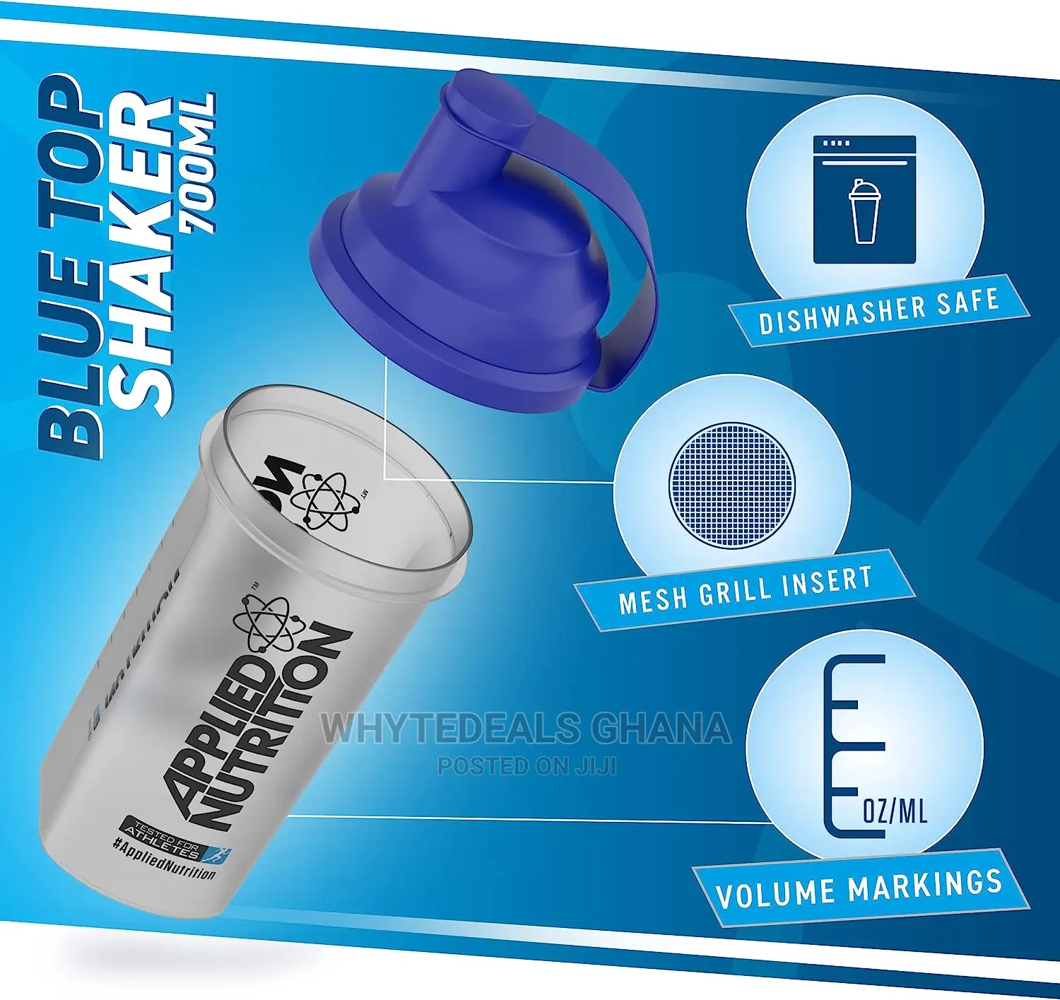 Applied Nutrition Protein SPORTS PLASTIC Shaker Bottle