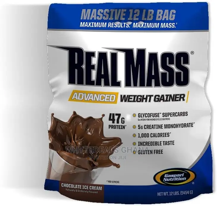 Gaspari Nutrition Real Mass PROTEIN, Advanced Weight Gainer