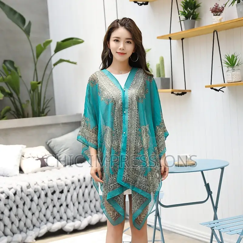 Summer Chiffon Shawl Beach Dress