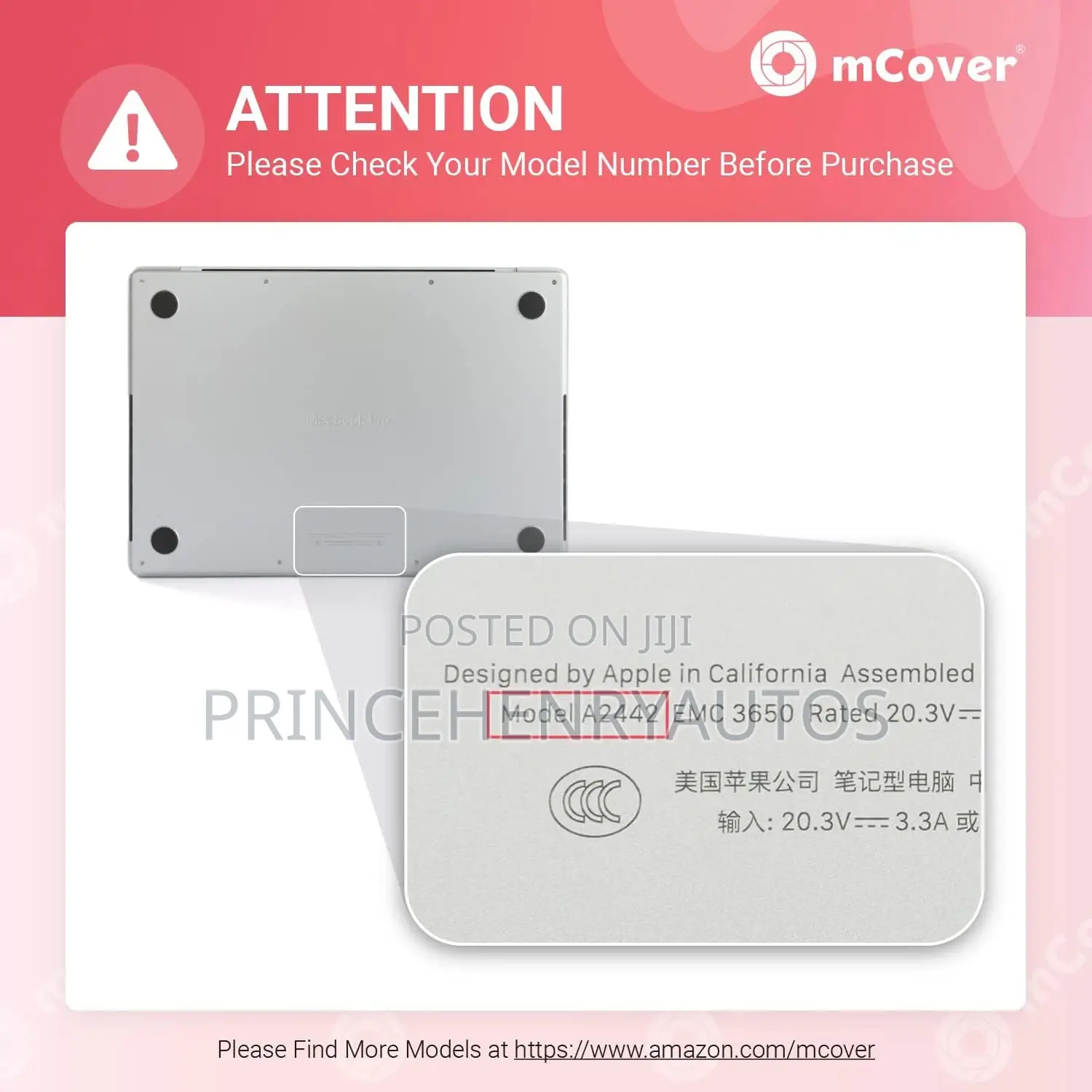 McOver Case Compatible Only for 2021~2023 14.2” Macbook Pro