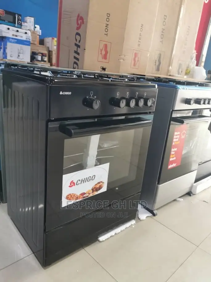 Chigo 60x60 Gas Cooker Stainless Top Brand New””