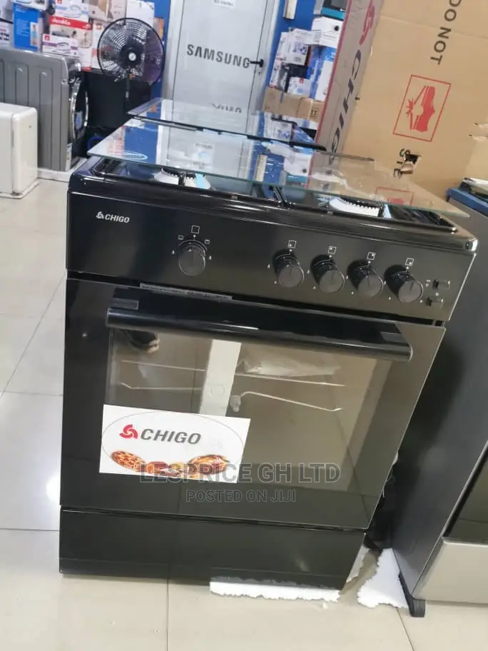 Top Glass Lid Chigo 60x60 Gas Cooker Standard