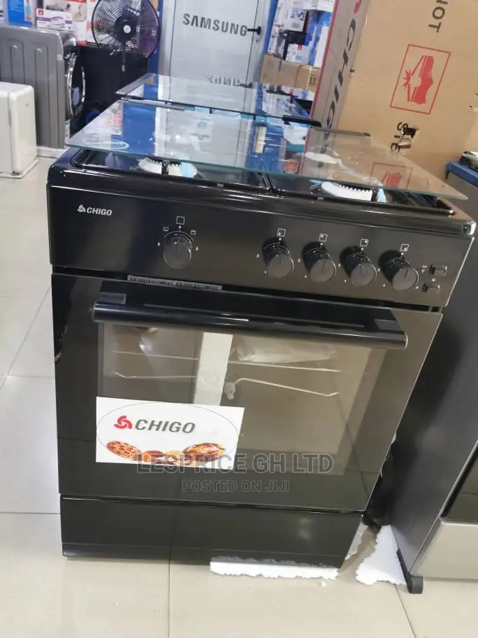 ;;Chigo 60x60 4br Stainless Steel With Black Body