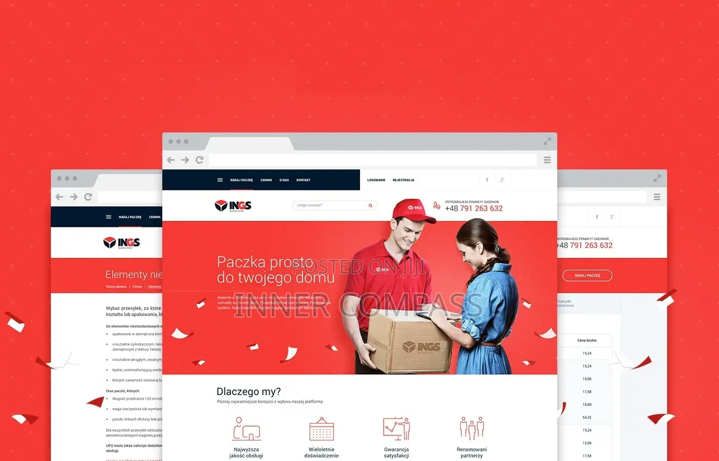 Courier/Shipping Website Design