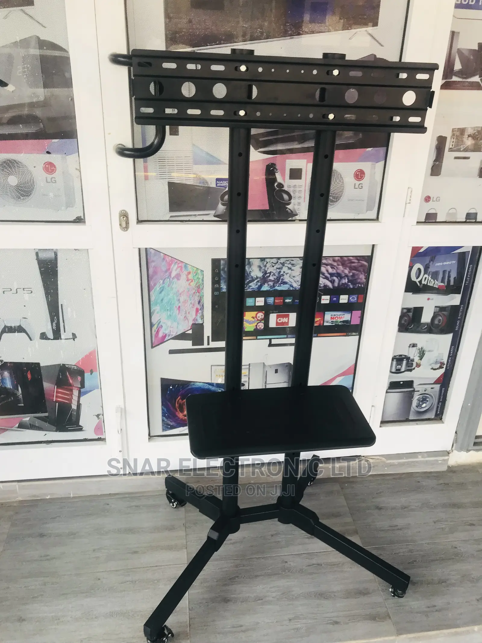 Originally Mobile Rolling TV Mount Cart