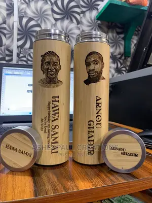 Customize Bamboo Flask And Bamboo Book With Pen