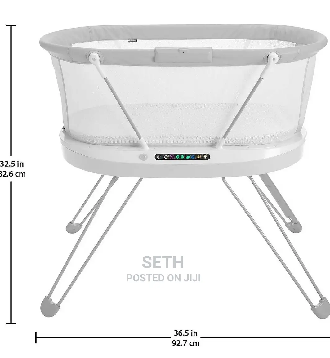 Fisher-price Luminate Bassinet With Sound Detection Plus Cu