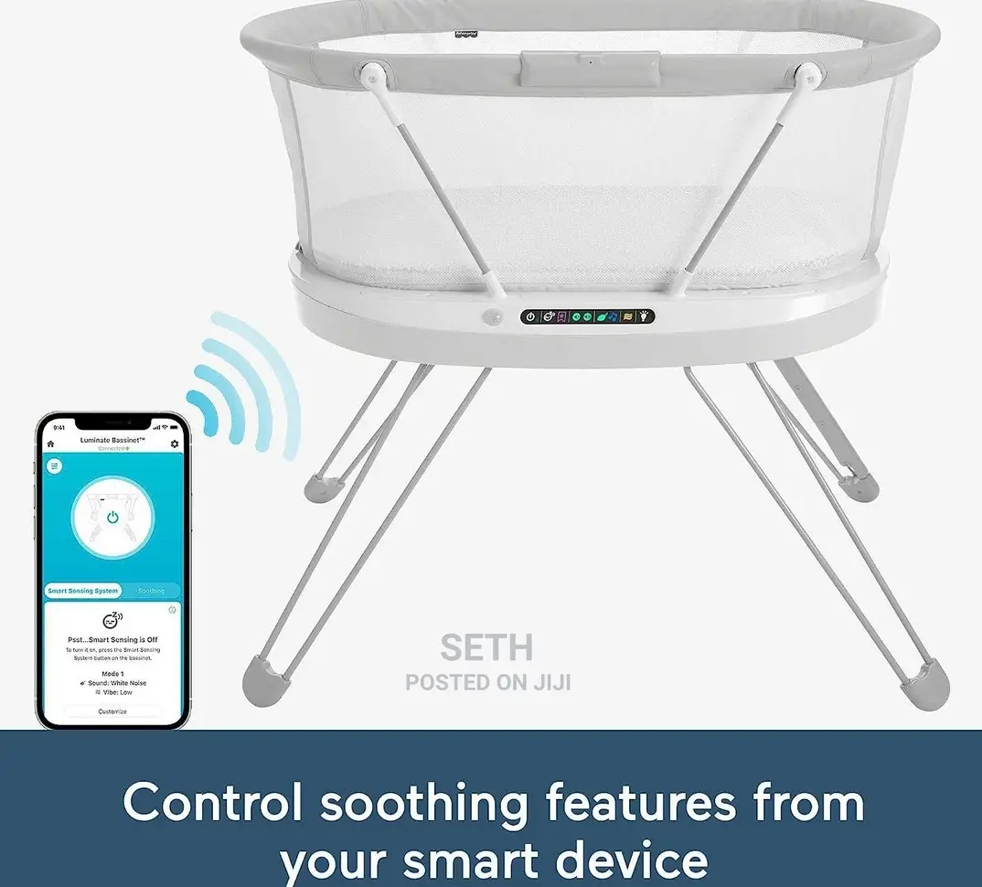 Fisher-price Luminate Bassinet With Sound Detection Plus Cu