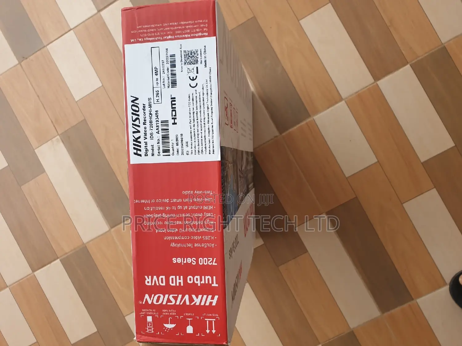 Hikvision DVR 8 Channel 4MP Ids-7208hqhi-M1/S