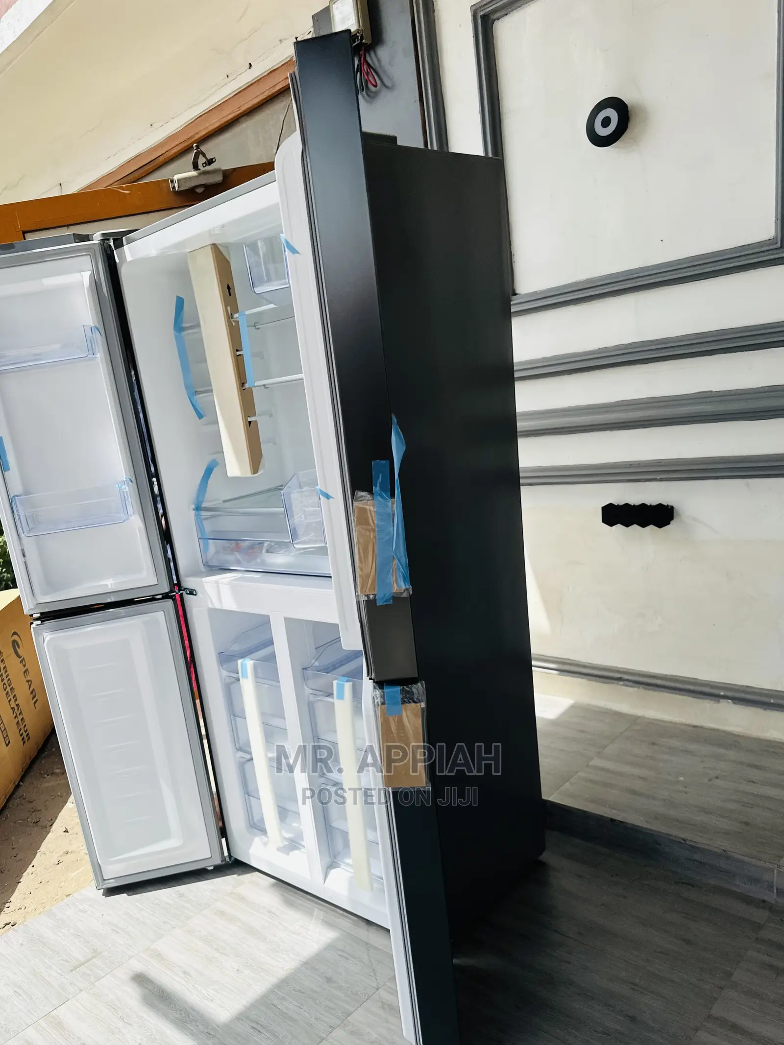 Anti-rust Pearl ☺PF-550BSS Side By Side Refrigerator,337L.