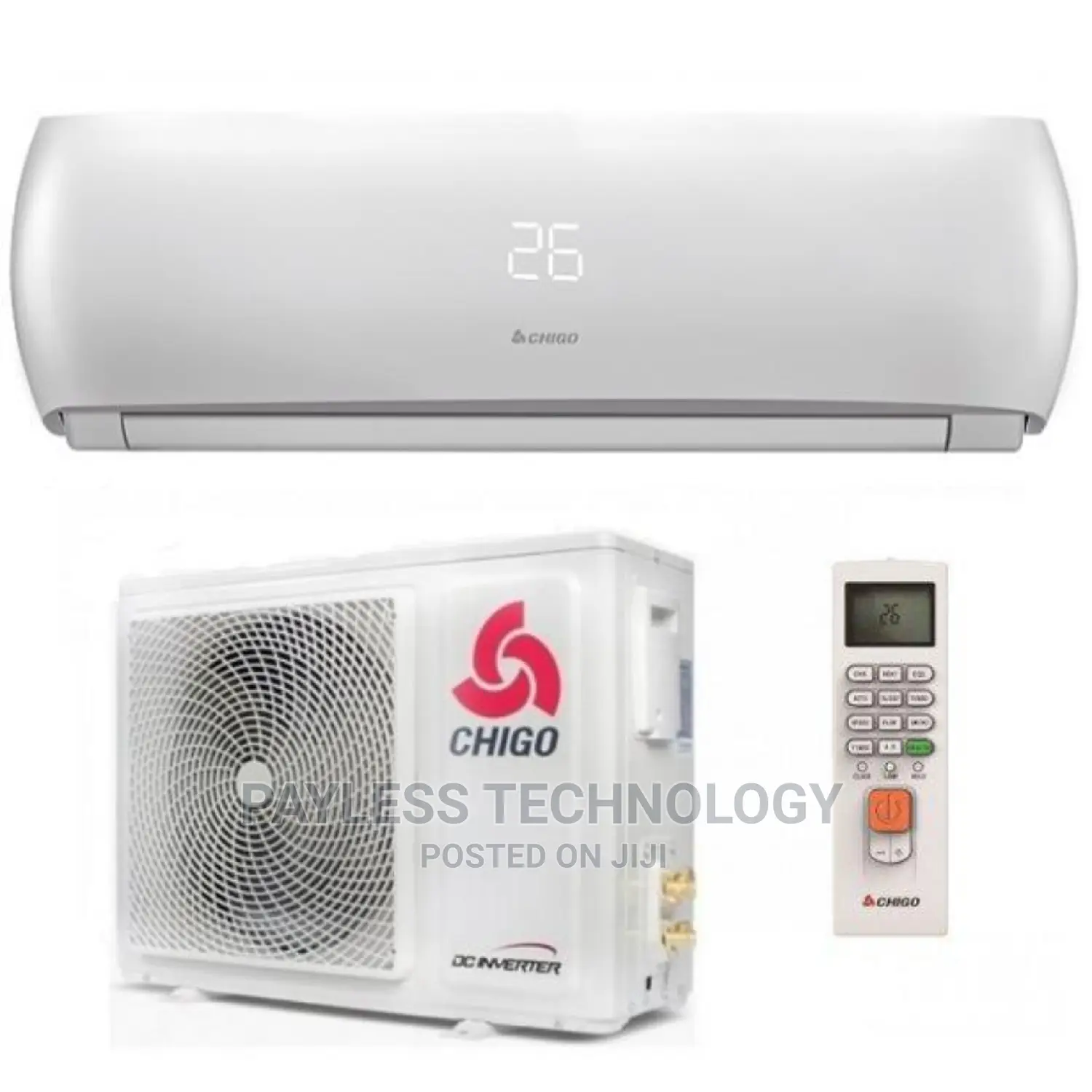 Chigo Split Panel 2.5hp R410 Gas Air Conditioners