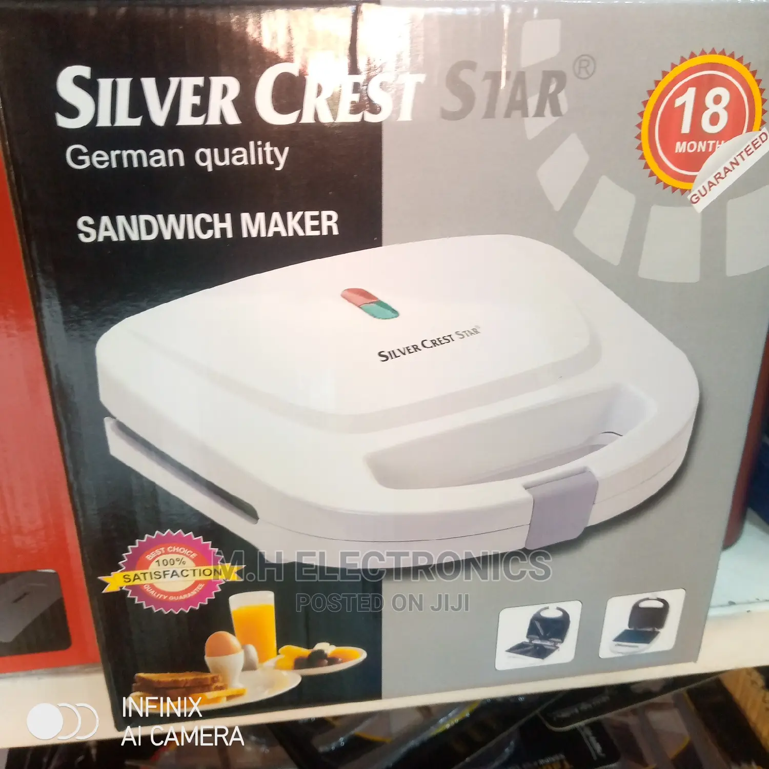 Brand New Silver Crest Sandwish Maker